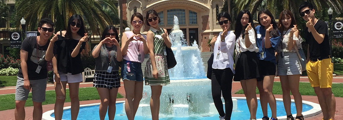 Students in front of Westcott