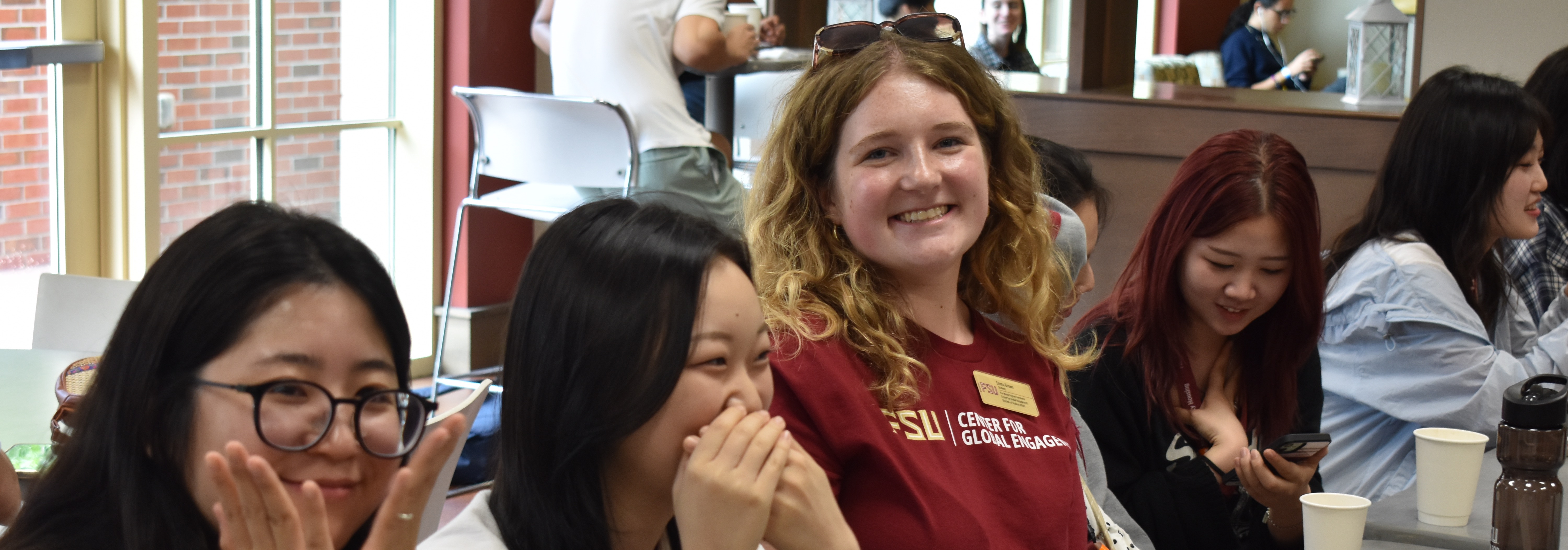 Hospitality Students at Coffee Hour