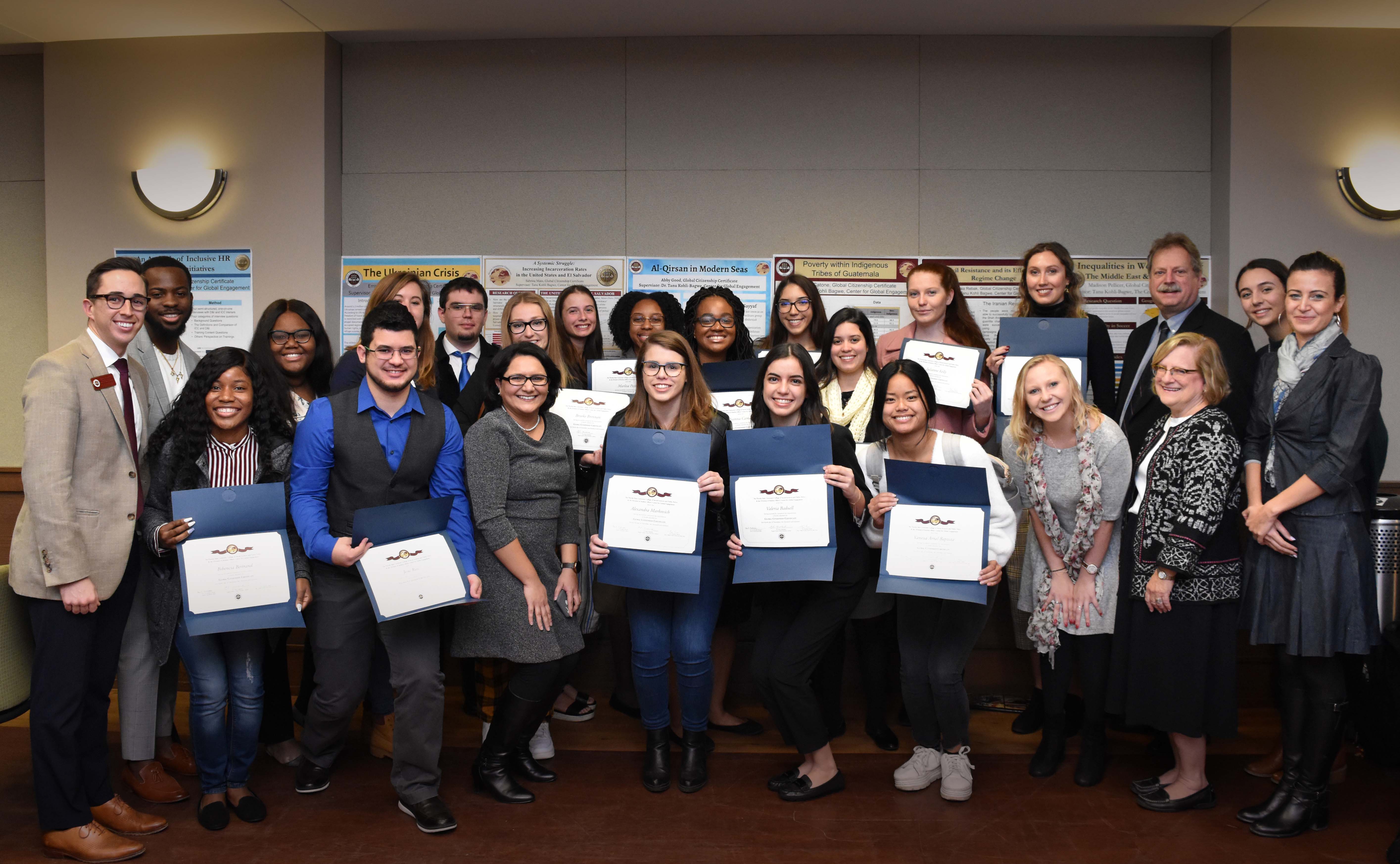 Global Citizenship Certificate Graduates Fall 2019