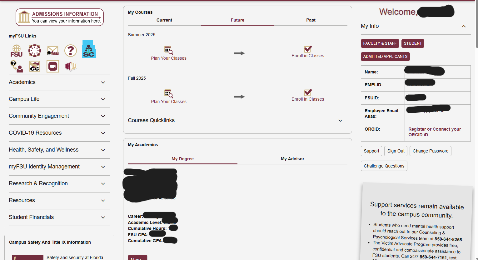 Image showing link to Service Center