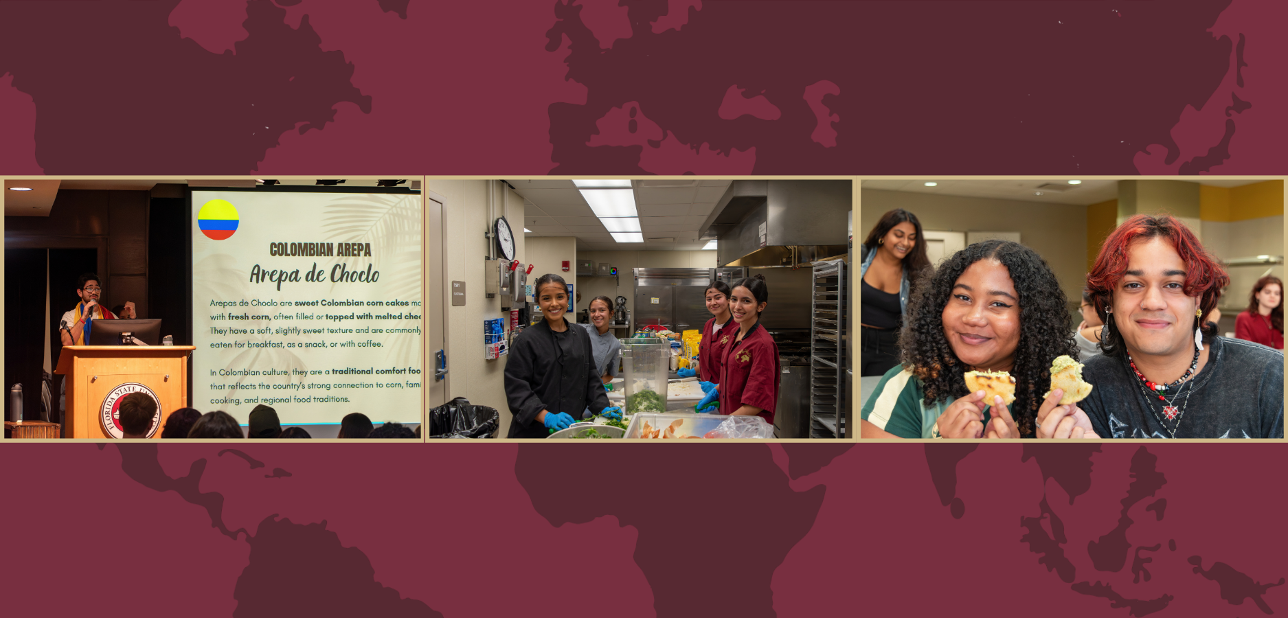 Students at Arepa Showdown