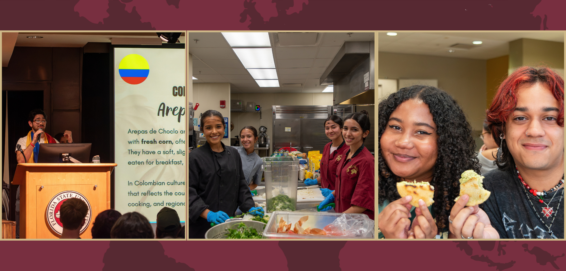 Students at Arepa Showdown