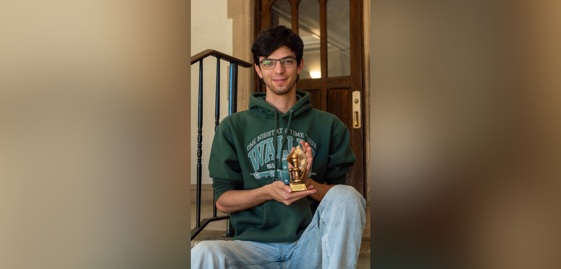 Alessandro Balza with Chess Award