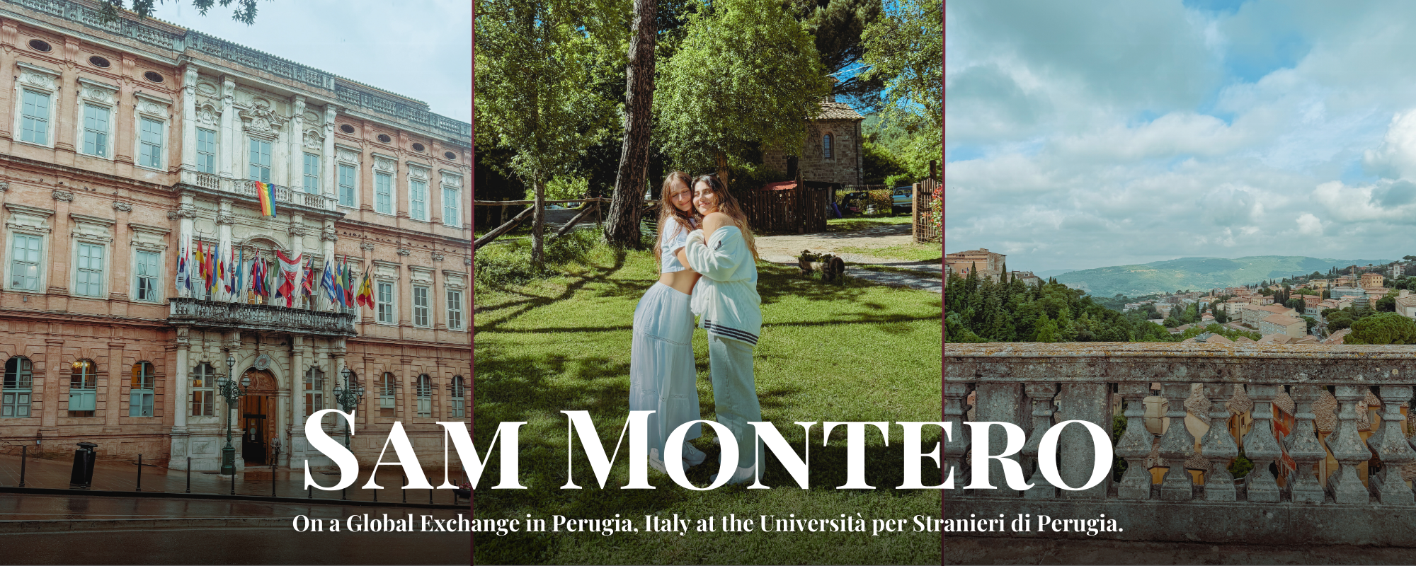 Sam Montero's (left) Global Exchanges Journey in Italy